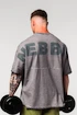 Heren T-shirt Nebbia  Washed-off Oversized Heavyweight Cotton T-shirt NO SHORTCUTS 369 Light Grey