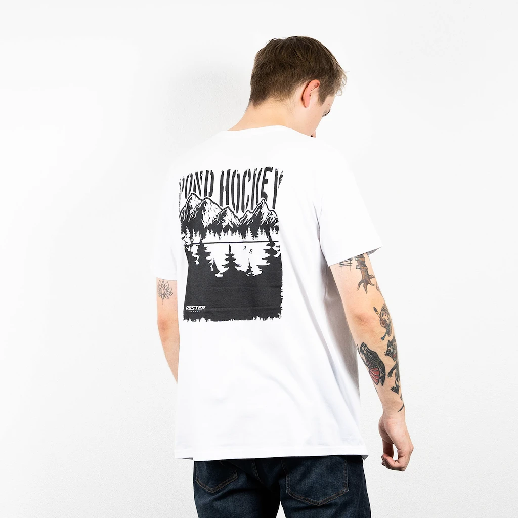Heren T-shirt Roster Hockey   Pond Hockey White