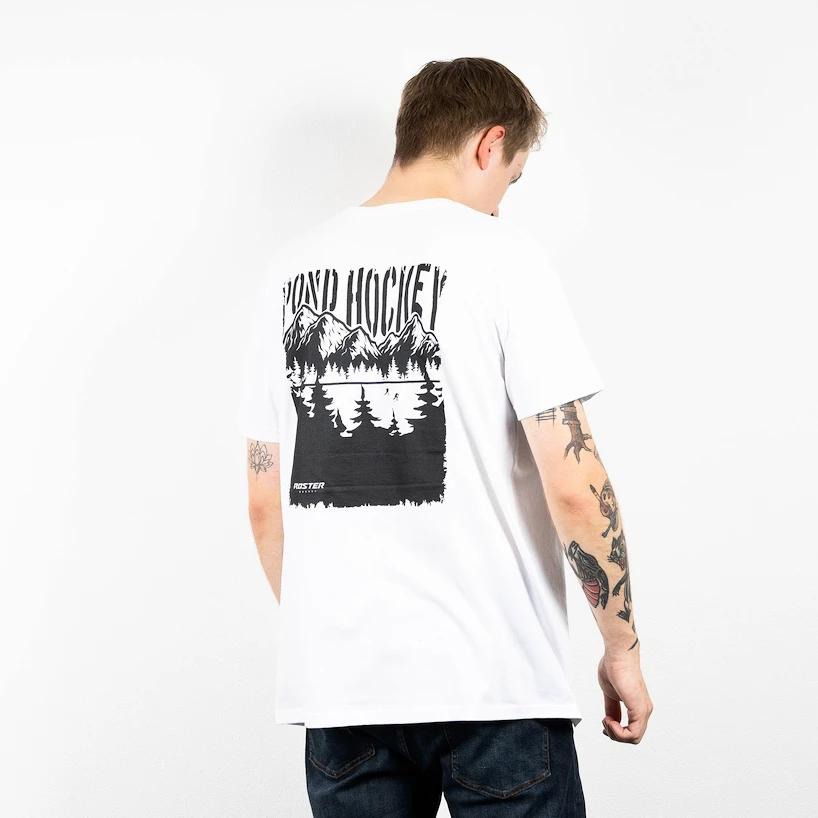 Heren T-shirt Roster Hockey   Pond Hockey White
