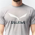 Heren T-shirt Salewa  Solidlogo Dri-Release Heather Grey