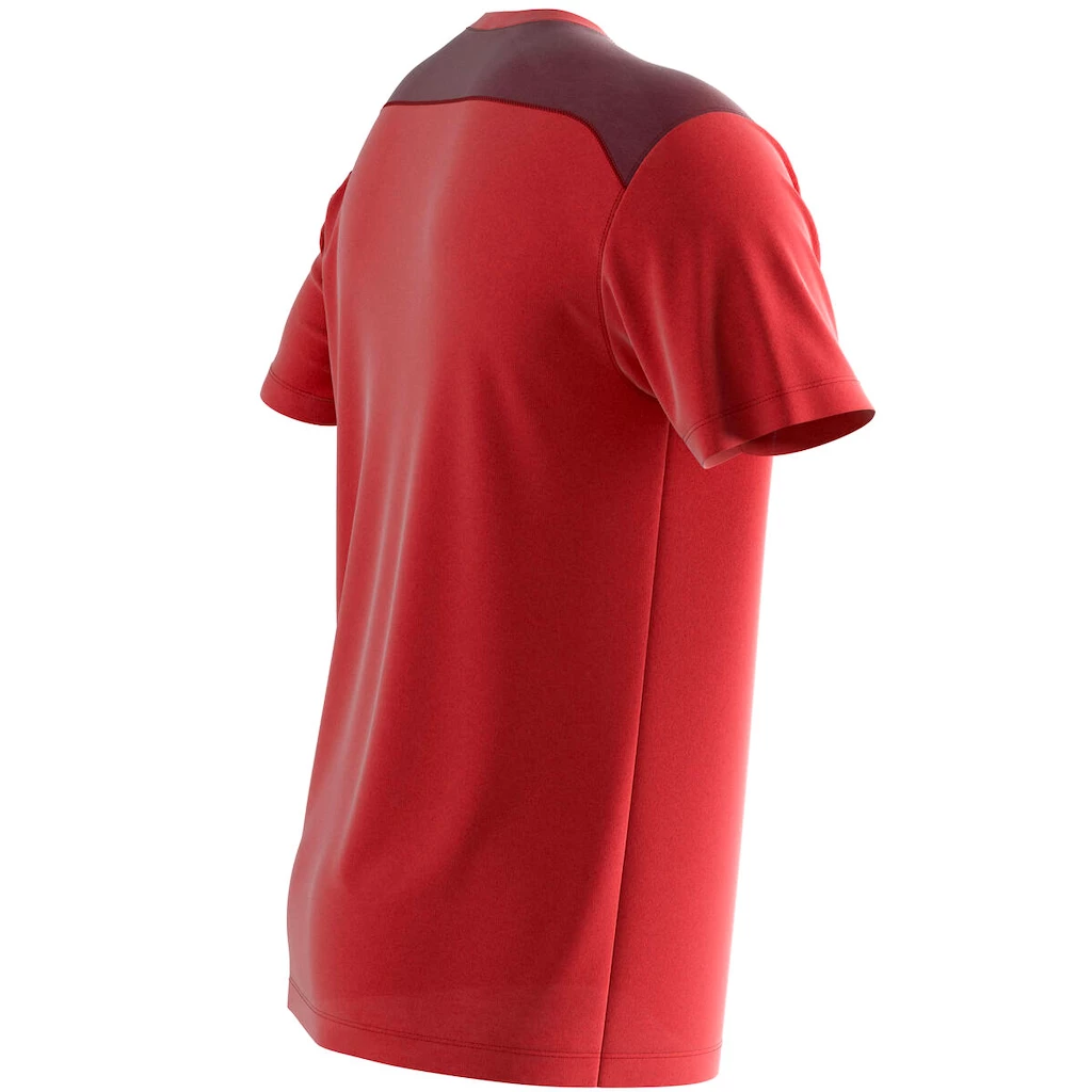 Heren T-shirt Salomon  Essential Colorblock Fiery Red