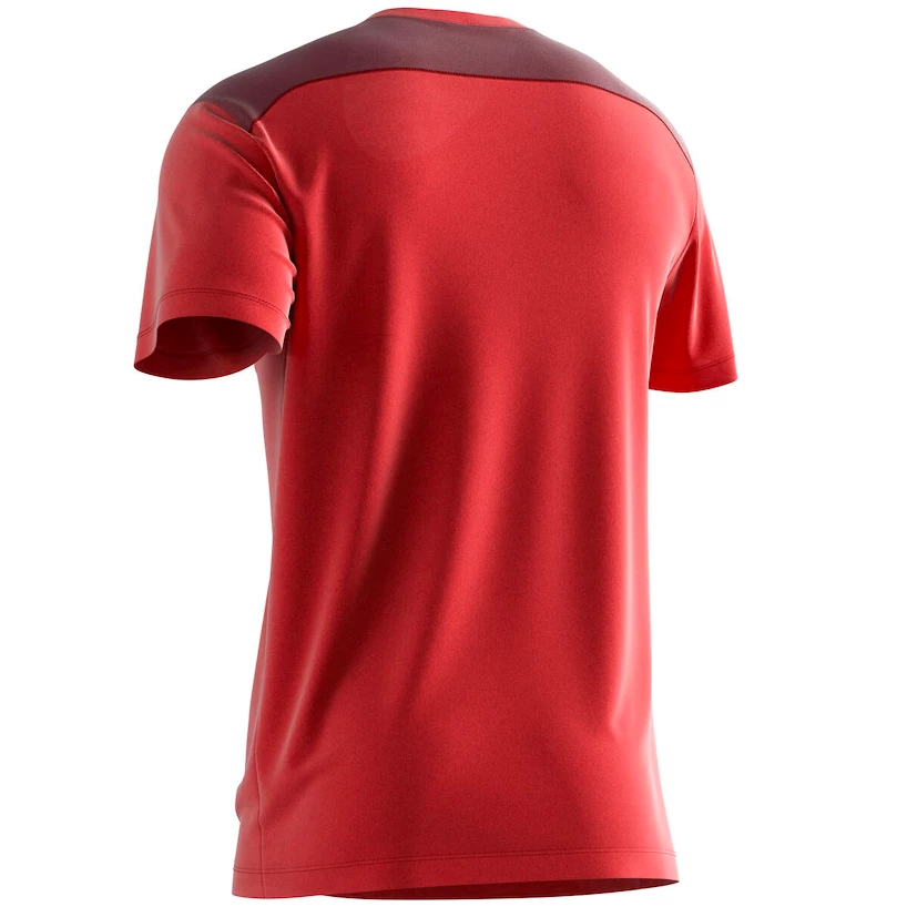 Heren T-shirt Salomon  Essential Colorblock Fiery Red M