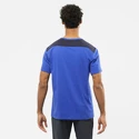 Heren T-shirt Salomon Essential Colorblock Nautica Blue