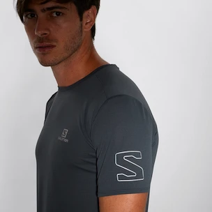 Heren T-shirt Salomon  XA Trail Tee M Ebony