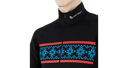 Heren T-shirt Sensor  Coolmax Thermo FZ LS Black