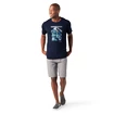 Heren T-shirt Smartwool  Merino Sport 150 Go Far Feel Good Summit Navy