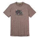 Heren T-shirt Smartwool Merino Sport 150 Overland Adventure Flint Heather