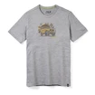 Heren T-shirt Smartwool  Merino Sport 150 Overland Adventure Gray Heather
