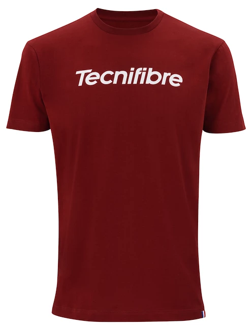 Heren T-shirt Tecnifibre  Club Cotton Tee Cardinal