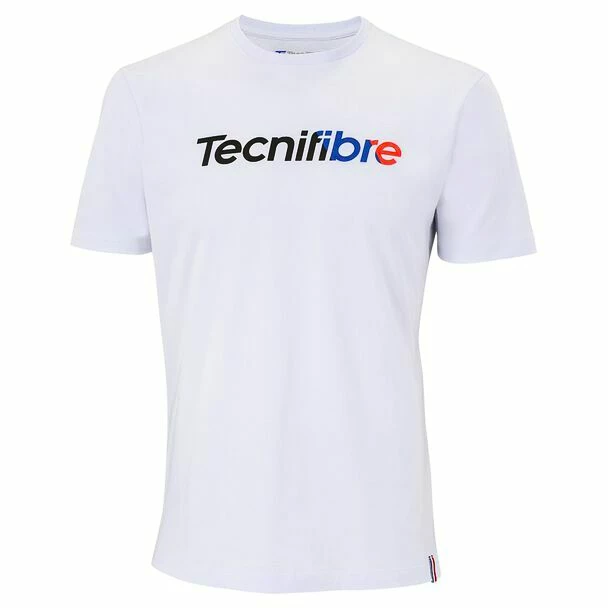 Heren T-shirt Tecnifibre  Club Cotton Tee White