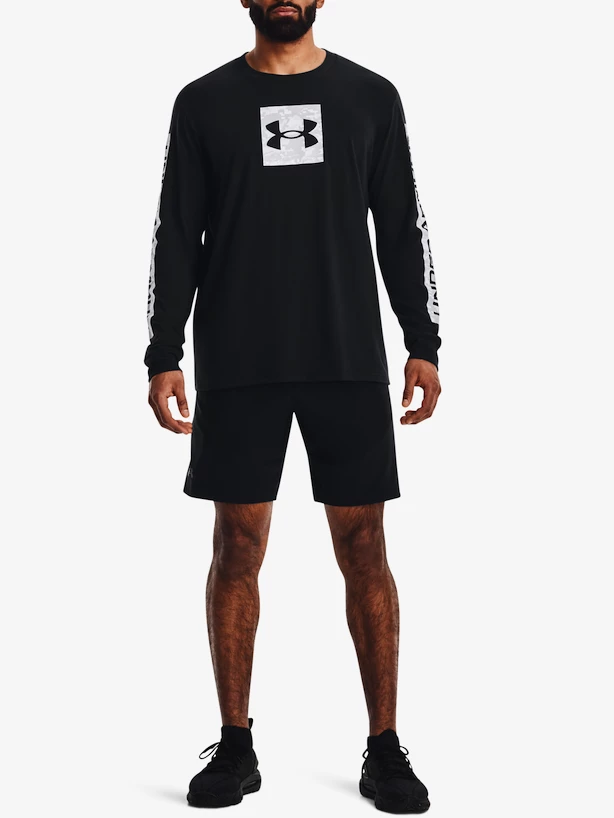 Heren T-shirt Under Armour  CAMO BOXED SPORTSTYLE LS-BLK M