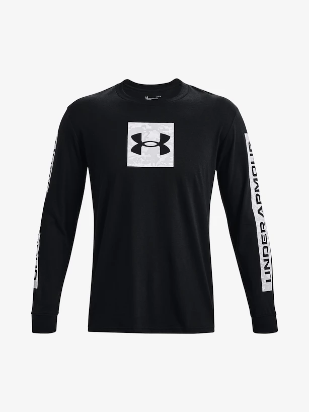 Heren T-shirt Under Armour  CAMO BOXED SPORTSTYLE LS-BLK M