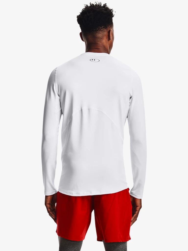 Heren T-shirt Under Armour  Fitted Crew-WHT