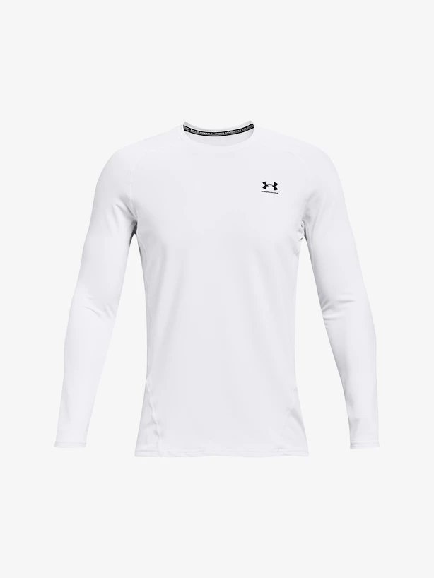 Heren T-shirt Under Armour  Fitted Crew-WHT
