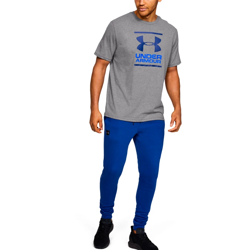Heren T-shirt Under Armour  GL Foundation SS T Grey