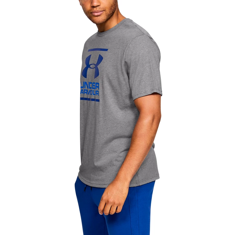 Heren T-shirt Under Armour  GL Foundation SS T Grey