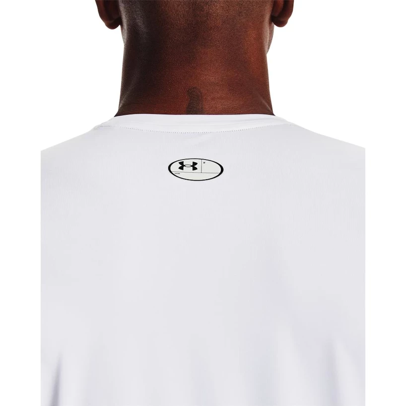 Heren T-shirt Under Armour HeatGear Fitted SS White XXL
