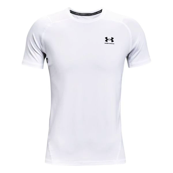 Heren T-shirt Under Armour HeatGear Fitted SS White XXL