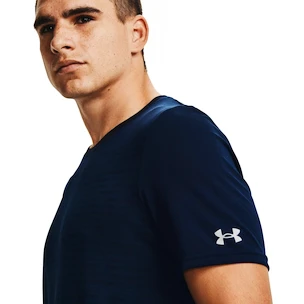 Heren T-shirt Under Armour  Seamless Wordmark SS Dark Blue L