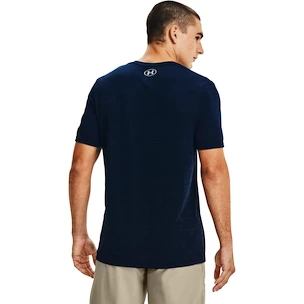 Heren T-shirt Under Armour  Seamless Wordmark SS Dark Blue L