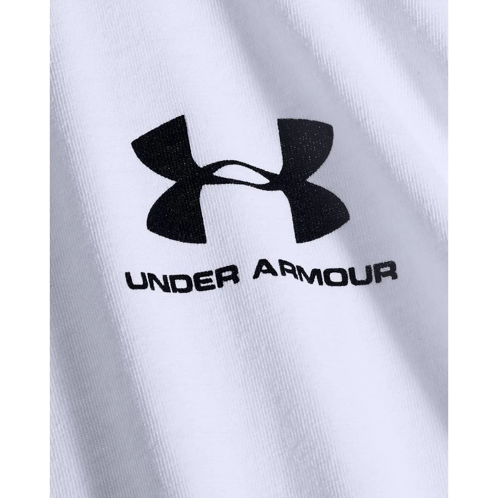 Heren T-shirt Under Armour  SPORTSTYLE LEFT CHEST LS white