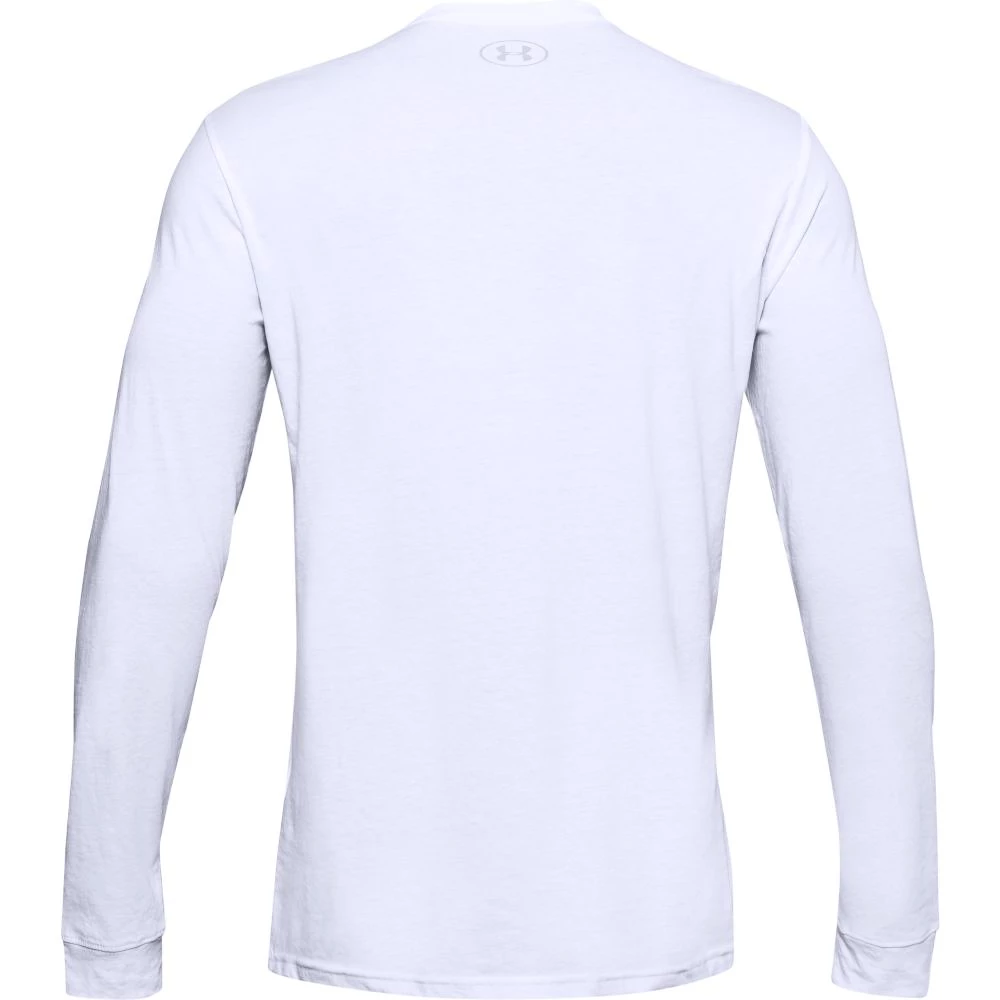 Heren T-shirt Under Armour  SPORTSTYLE LEFT CHEST LS white