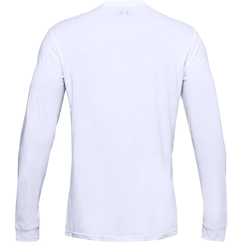 Heren T-shirt Under Armour  SPORTSTYLE LEFT CHEST LS white