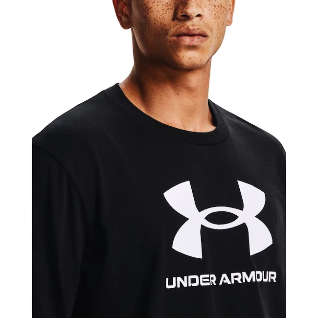 Heren T-shirt Under Armour  SPORTSTYLE LOGO LS-BLK S