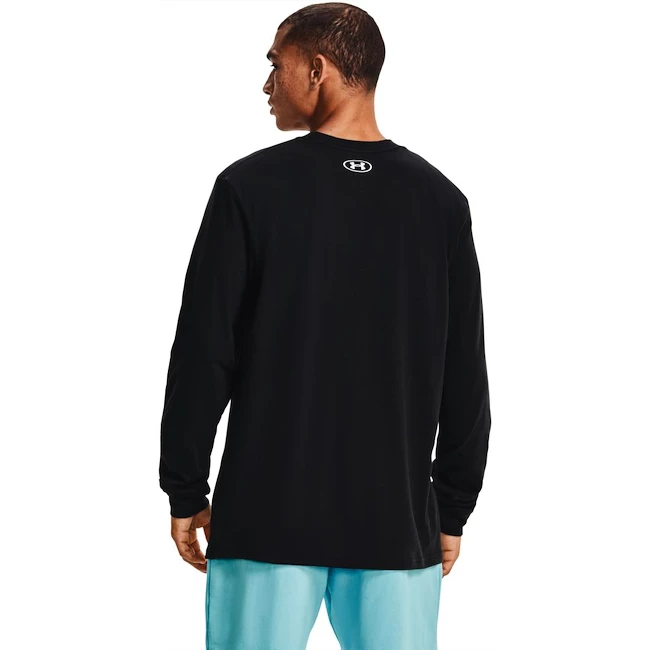 Heren T-shirt Under Armour  SPORTSTYLE LOGO LS-BLK S