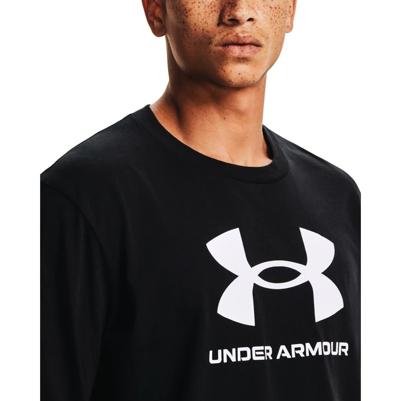 Heren T-shirt Under Armour  SPORTSTYLE LOGO LS-BLK S