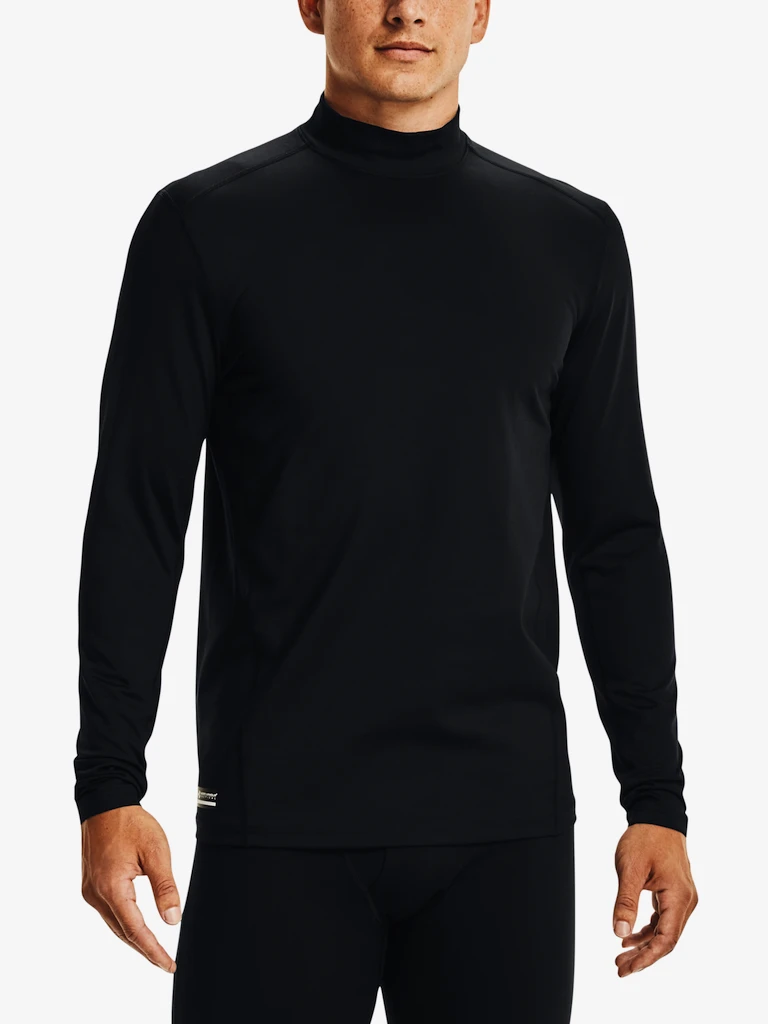 Heren T-shirt Under Armour  Tac Mock CGI Base-BLK