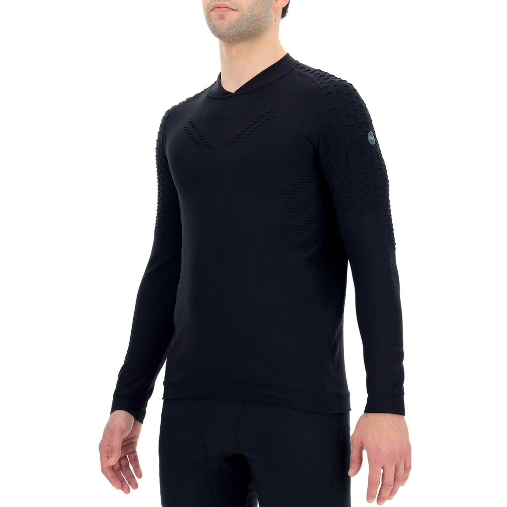 Heren T-shirt UYN  Run Fit OW Shirt Blackboard
