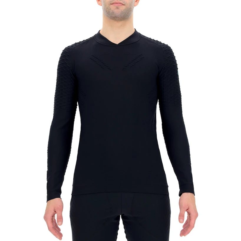 Heren T-shirt UYN  Run Fit OW Shirt Blackboard