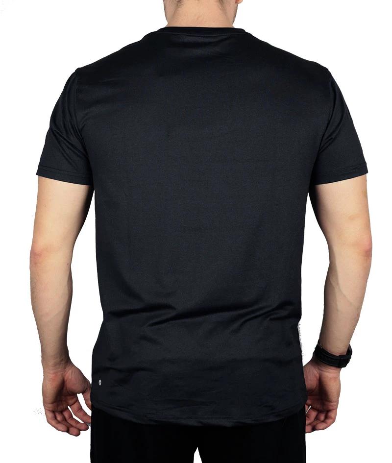 Heren T-shirt Virtus  Opal Melange SS Logo Tee Black