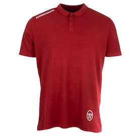 Heren T-shirt Warrior Street Cotton Polo Burgundi