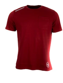 Heren T-shirt Warrior Street Pocket Tee Burgundi
