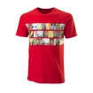 Heren T-shirt Wilson Photo Cotton Tee Slim-Fit Red