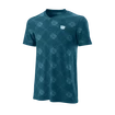 Heren T-shirt Wilson  Power Seamless Henley III Blue Coral