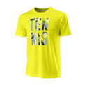Heren T-shirt Wilson  Stacked Tennis Tech Tee Sulphur Spring