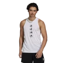 Heren tanktop adidas  Run Logo Tank White