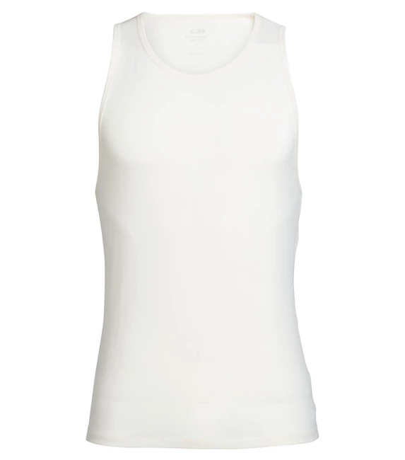 Heren tanktop Icebreaker  Anatomica Tank bílé
