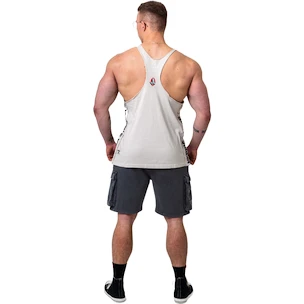 Heren tanktop Nebbia NEBBIA x OLYMPIA Washed Muscle Back Stringer GOLDEN AGE 791 light grey