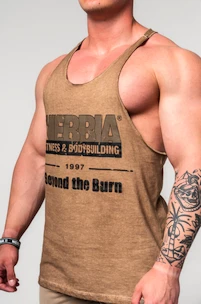 Heren tanktop Nebbia  Washed-off Oversized Stringer MAX OUT 359 Light Brown XL