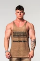 Heren tanktop Nebbia  Washed-off Oversized Stringer MAX OUT 359 Light Brown XL
