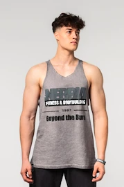 Heren tanktop Nebbia Washed-off Oversized Stringer MAX OUT 359 Light Grey