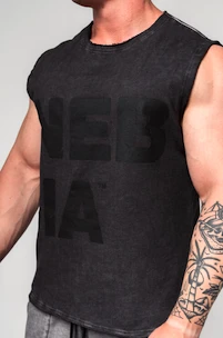 Heren tanktop Nebbia  Washed-off Tank Top BEASTIN' 361 Black