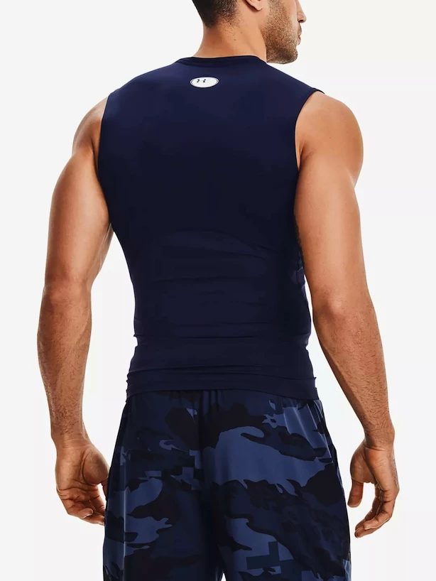 Heren tanktop Under Armour HeatGear Comp SL-NVY