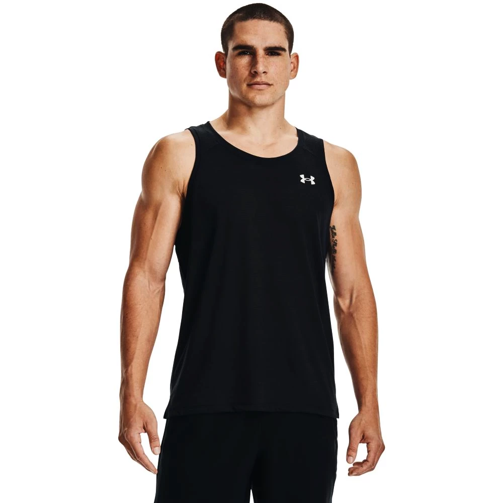 Heren tanktop Under Armour  Streaker Singlet Black