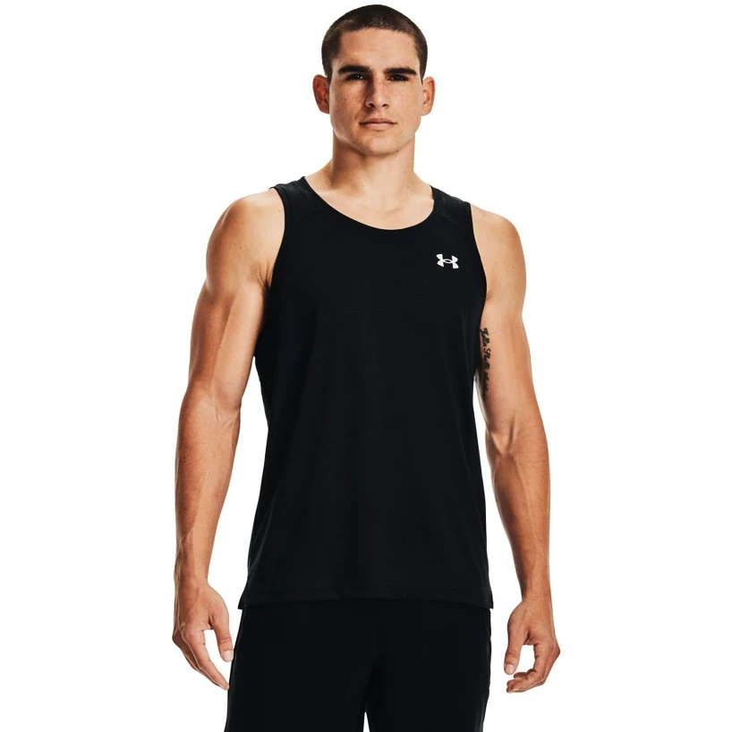 Heren tanktop Under Armour  Streaker Singlet Black S