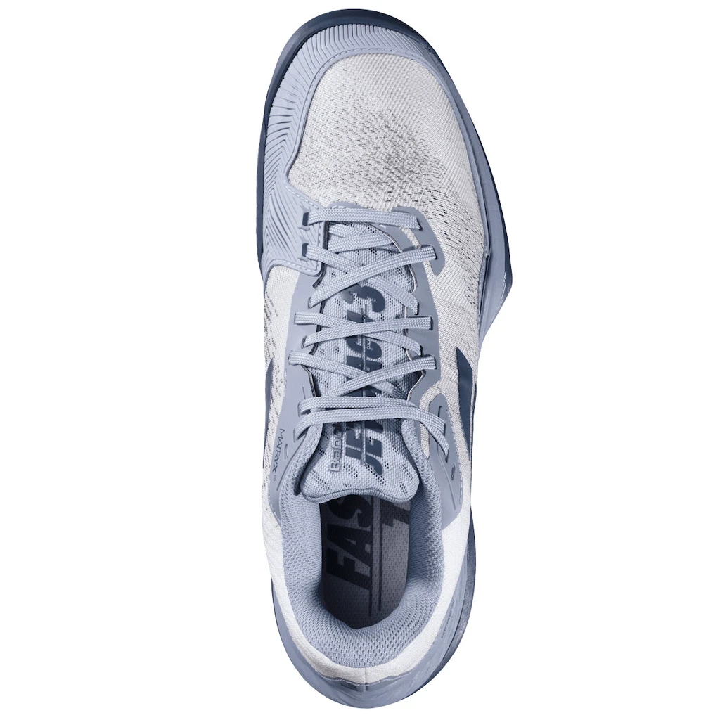 Heren tennisschoenen Babolat Jet Mach 3 All Court Men White/Dark Grey